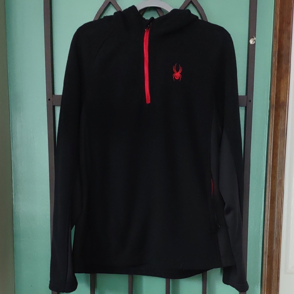 Spyder Speed Pullover 1/4 Zip With Hood And Pockets, XL